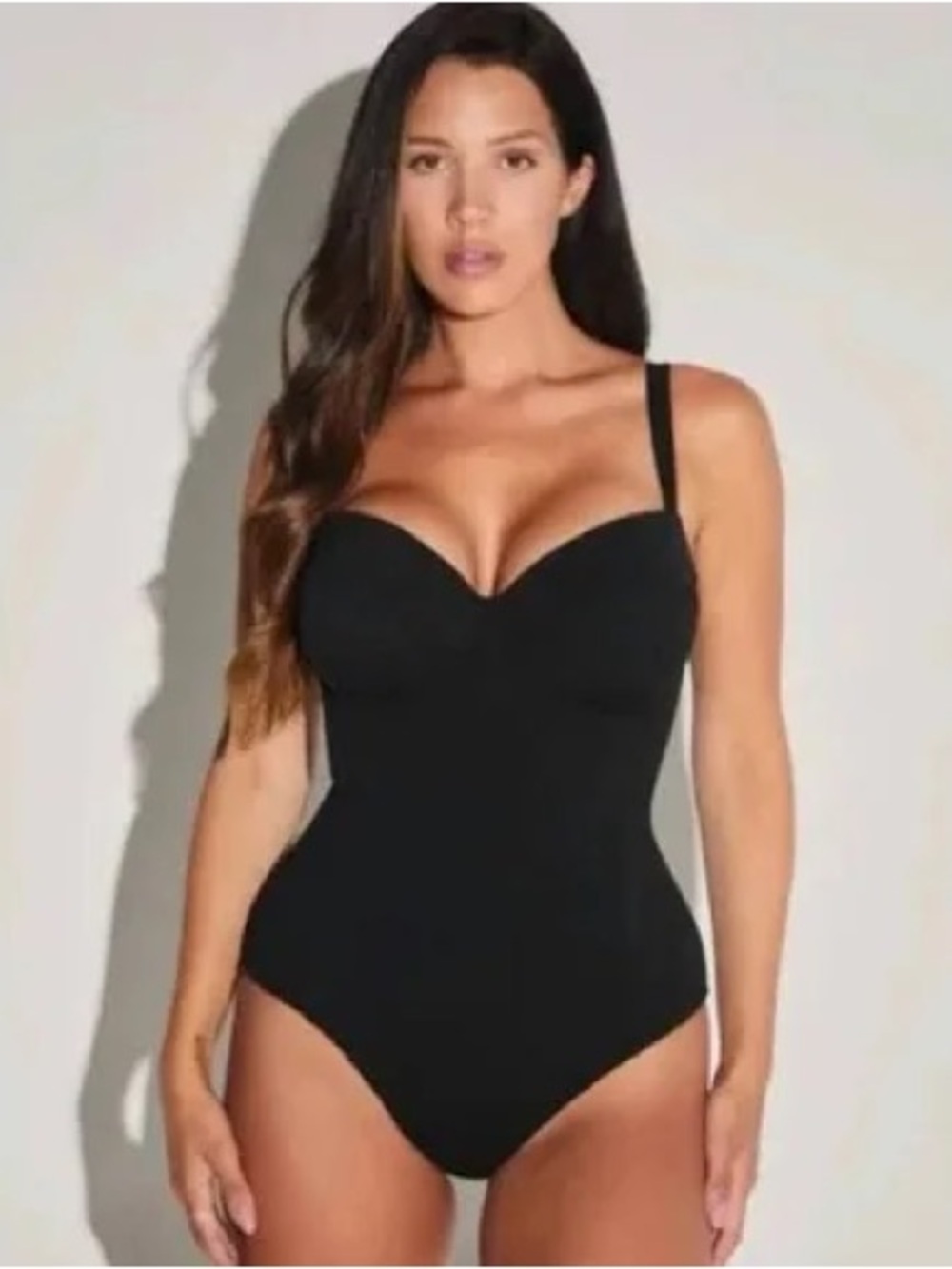 TA3 Lushy Black One Piece Swimsuit M Regular Long C Cup NWT Corset - Picture 1 of 6